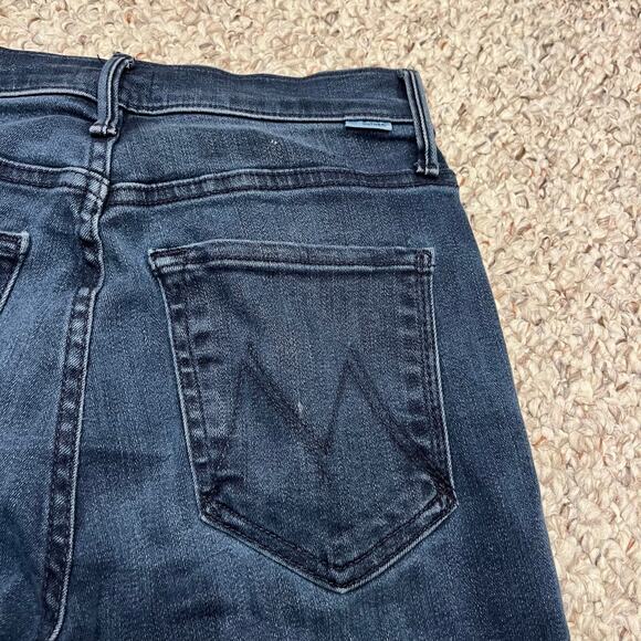 Mother The Stunner Zip Ankle Step Fray Jeans Sz 26 Trip Down Memory Lane Denim - Picture 4 of 9